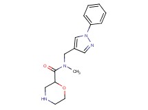 N-methyl-N-[(1-phenyl-1H-pyrazol-4-yl)methyl]morpholine-2-carboxamide