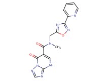 N-methyl-7-oxo-N-{[3-(2-pyridinyl)-1,2,4-oxadiazol-5-yl]methyl}-4,7-dihydro[1,2,4]triazolo[1,5-a]pyrimidine-6-carboxamide