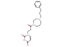 1-{3-oxo-3-[4-(3-phenylpropyl)-1,4-diazepan-1-yl]propyl}-2,4(1H,3H)-pyrimidinedione