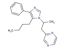 2-[2-(5-butyl-4-phenyl-1H-imidazol-1-yl)propyl]pyrazine