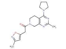 2-methyl-7-[(3-methylisoxazol-5-yl)acetyl]-4-pyrrolidin-1-yl-5,6,7,8-tetrahydropyrido[3,4-d]pyrimidine