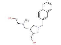 2-[{[(3R*,4R*)-4-(hydroxymethyl)-1-(2-naphthylmethyl)pyrrolidin-3-yl]methyl}(methyl)amino]ethanol