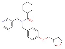 N-(3-pyridinylmethyl)-N-[4-(tetrahydro-3-furanylmethoxy)benzyl]cyclohexanecarboxamide