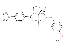 (3aS*,5S*,9aS*)-2-(4-methoxybenzyl)-5-[4-(1H-pyrazol-1-yl)phenyl]hexahydro-7H-pyrrolo[3,4-g]pyrrolizin-1(2H)-one