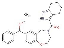 7-[ethoxy(phenyl)methyl]-4-(4,5,6,7-tetrahydro-2H-indazol-3-ylcarbonyl)-2,3,4,5-tetrahydro-1,4-benzoxazepine