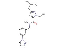 1-ethyl-3-isobutyl-N-methyl-N-[3-(1H-pyrazol-1-yl)benzyl]-1H-pyrazole-5-carboxamide