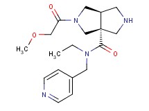 (3aR*,6aR*)-N-ethyl-2-(methoxyacetyl)-N-(pyridin-4-ylmethyl)hexahydropyrrolo[3,4-c]pyrrole-3a(1H)-carboxamide