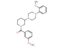 1-[1-(3-methoxybenzoyl)-3-piperidinyl]-4-(2-methoxyphenyl)piperazine