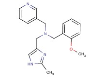 (2-methoxybenzyl)[(2-methyl-1H-imidazol-4-yl)methyl](pyridin-3-ylmethyl)amine
