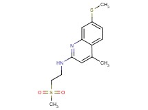 4-methyl-N-[2-(methylsulfonyl)ethyl]-7-(methylthio)quinolin-2-amine