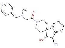 (2R*,3R*)-3-amino-1'-[N-methyl-N-(4-pyridinylmethyl)glycyl]-2,3-dihydrospiro[indene-1,4'-piperidin]-2-ol
