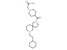 2-(4-{[7-(2-cyclohexylethyl)-2,7-diazaspiro[4.5]dec-2-yl]carbonyl}-1-piperidinyl)acetamide