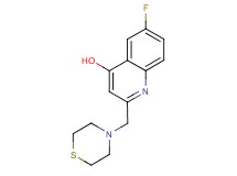 6-fluoro-2-(thiomorpholin-4-ylmethyl)quinolin-4-ol