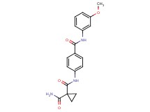 N~1~-(4-{[(3-methoxyphenyl)amino]carbonyl}phenyl)cyclopropane-1,1-dicarboxamide