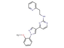4-[1-(2-methoxyphenyl)-1H-pyrazol-4-yl]-N-(2-pyridin-2-ylethyl)pyrimidin-2-amine