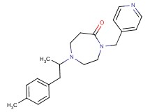 1-[1-methyl-2-(4-methylphenyl)ethyl]-4-(4-pyridinylmethyl)-1,4-diazepan-5-one
