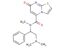 N-[2-(dimethylamino)-1-phenylethyl]-N-methyl-7-oxo-7H-[1,3]thiazolo[3,2-a]pyrimidine-5-carboxamide