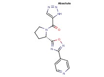 4-{5-[(2S)-1-(1H-1,2,3-triazol-5-ylcarbonyl)-2-pyrrolidinyl]-1,2,4-oxadiazol-3-yl}pyridine