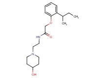 2-(2-sec-butylphenoxy)-N-[2-(4-hydroxypiperidin-1-yl)ethyl]acetamide