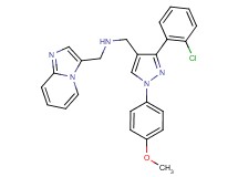 1-[3-(2-chlorophenyl)-1-(4-methoxyphenyl)-1H-pyrazol-4-yl]-N-(imidazo[1,2-a]pyridin-3-ylmethyl)methanamine