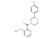 2-(4-chlorophenyl)-4-[(3-methoxypyridin-2-yl)carbonyl]morpholine