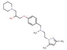 1-(4-{[[2-(3,5-dimethyl-1H-pyrazol-1-yl)ethyl](methyl)amino]methyl}phenoxy)-3-(1-piperidinyl)-2-propanol