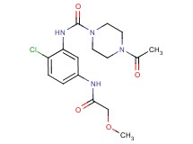 4-acetyl-N-{2-chloro-5-[(methoxyacetyl)amino]phenyl}piperazine-1-carboxamide