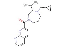 2-{[4-(cyclopropylmethyl)-3-isopropyl-1,4-diazepan-1-yl]carbonyl}-1,8-naphthyridine