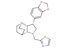 (3R*,3aR*,7aR*)-3-(1,3-benzodioxol-5-yl)-1-(1,3-thiazol-2-ylmethyl)octahydro-4,7-ethanopyrrolo[3,2-b]pyridine