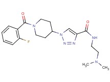 N-[2-(dimethylamino)ethyl]-1-[1-(2-fluorobenzoyl)-4-piperidinyl]-1H-1,2,3-triazole-4-carboxamide