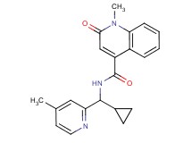 N-[cyclopropyl(4-methylpyridin-2-yl)methyl]-1-methyl-2-oxo-1,2-dihydroquinoline-4-carboxamide