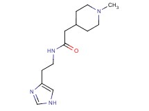 N-[2-(1H-imidazol-4-yl)ethyl]-2-(1-methylpiperidin-4-yl)acetamide