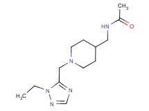 N-({1-[(1-ethyl-1H-1,2,4-triazol-5-yl)methyl]piperidin-4-yl}methyl)acetamide