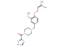 1-{3-methoxy-4-[(3-methylbut-2-en-1-yl)oxy]benzyl}-4-(1H-1,2,4-triazol-3-ylcarbonyl)piperazine