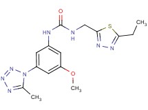 N-[(5-ethyl-1,3,4-thiadiazol-2-yl)methyl]-N'-[3-methoxy-5-(5-methyl-1H-tetrazol-1-yl)phenyl]urea