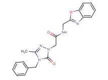 N-(1,3-benzoxazol-2-ylmethyl)-2-(4-benzyl-3-methyl-5-oxo-4,5-dihydro-1H-1,2,4-triazol-1-yl)acetamide