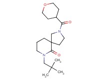7-(2,2-dimethylpropyl)-2-(tetrahydro-2H-pyran-4-ylcarbonyl)-2,7-diazaspiro[4.5]decan-6-one