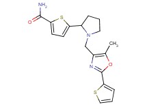 5-(1-{[5-methyl-2-(2-thienyl)-1,3-oxazol-4-yl]methyl}-2-pyrrolidinyl)-2-thiophenecarboxamide
