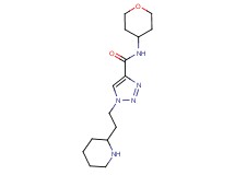 1-(2-piperidin-2-ylethyl)-N-(tetrahydro-2H-pyran-4-yl)-1H-1,2,3-triazole-4-carboxamide