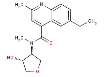 6-ethyl-N-[(3S*,4R*)-4-hydroxytetrahydro-3-furanyl]-N,2-dimethyl-4-quinolinecarboxamide