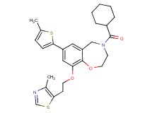 4-(cyclohexylcarbonyl)-9-[2-(4-methyl-1,3-thiazol-5-yl)ethoxy]-7-(5-methyl-2-thienyl)-2,3,4,5-tetrahydro-1,4-benzoxazepine
