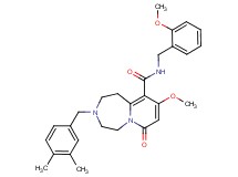 3-(3,4-dimethylbenzyl)-9-methoxy-N-(2-methoxybenzyl)-7-oxo-1,2,3,4,5,7-hexahydropyrido[1,2-d][1,4]diazepine-10-carboxamide