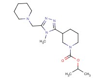 isopropyl 3-[4-methyl-5-(piperidin-1-ylmethyl)-4H-1,2,4-triazol-3-yl]piperidine-1-carboxylate