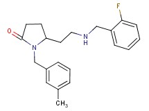 5-{2-[(2-fluorobenzyl)amino]ethyl}-1-(3-methylbenzyl)-2-pyrrolidinone