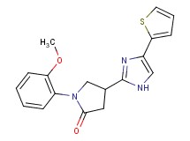 1-(2-methoxyphenyl)-4-[4-(2-thienyl)-1H-imidazol-2-yl]pyrrolidin-2-one