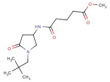 methyl 5-{[1-(2,2-dimethylpropyl)-5-oxo-3-pyrrolidinyl]amino}-5-oxopentanoate