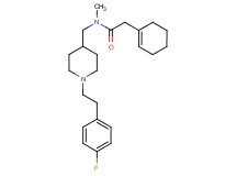 2-(1-cyclohexen-1-yl)-N-({1-[2-(4-fluorophenyl)ethyl]-4-piperidinyl}methyl)-N-methylacetamide