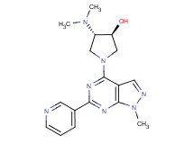 (3S*,4S*)-4-(dimethylamino)-1-[1-methyl-6-(3-pyridinyl)-1H-pyrazolo[3,4-d]pyrimidin-4-yl]-3-pyrrolidinol