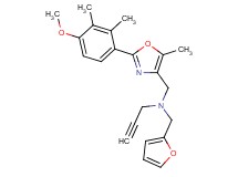 (2-furylmethyl){[2-(4-methoxy-2,3-dimethylphenyl)-5-methyl-1,3-oxazol-4-yl]methyl}2-propyn-1-ylamine