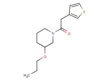 3-propoxy-1-(3-thienylacetyl)piperidine